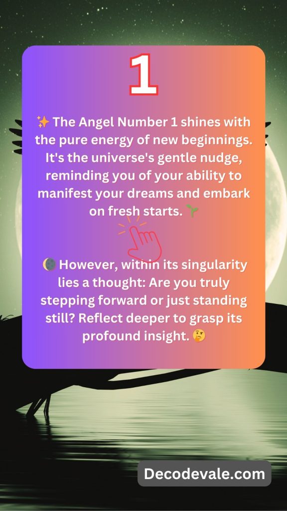 1 Angel Number Meaning: Unlocking the Secrets of New Beginnings ...